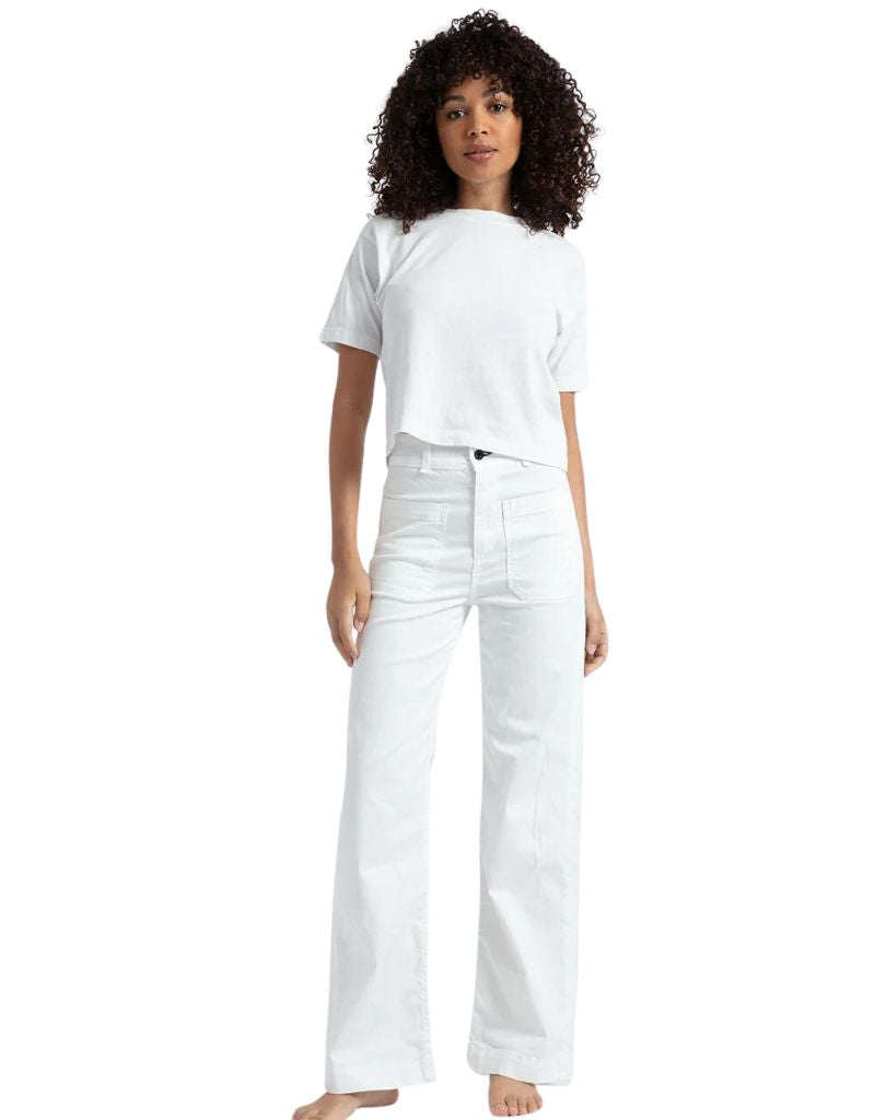 ASKK NY Sailor High-Rise Crop Wide-Leg Jeans