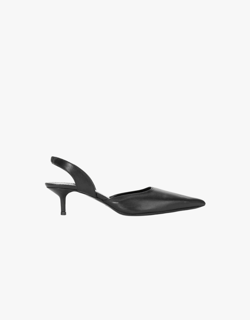 Staud Sebastian Slingback Heels in Black