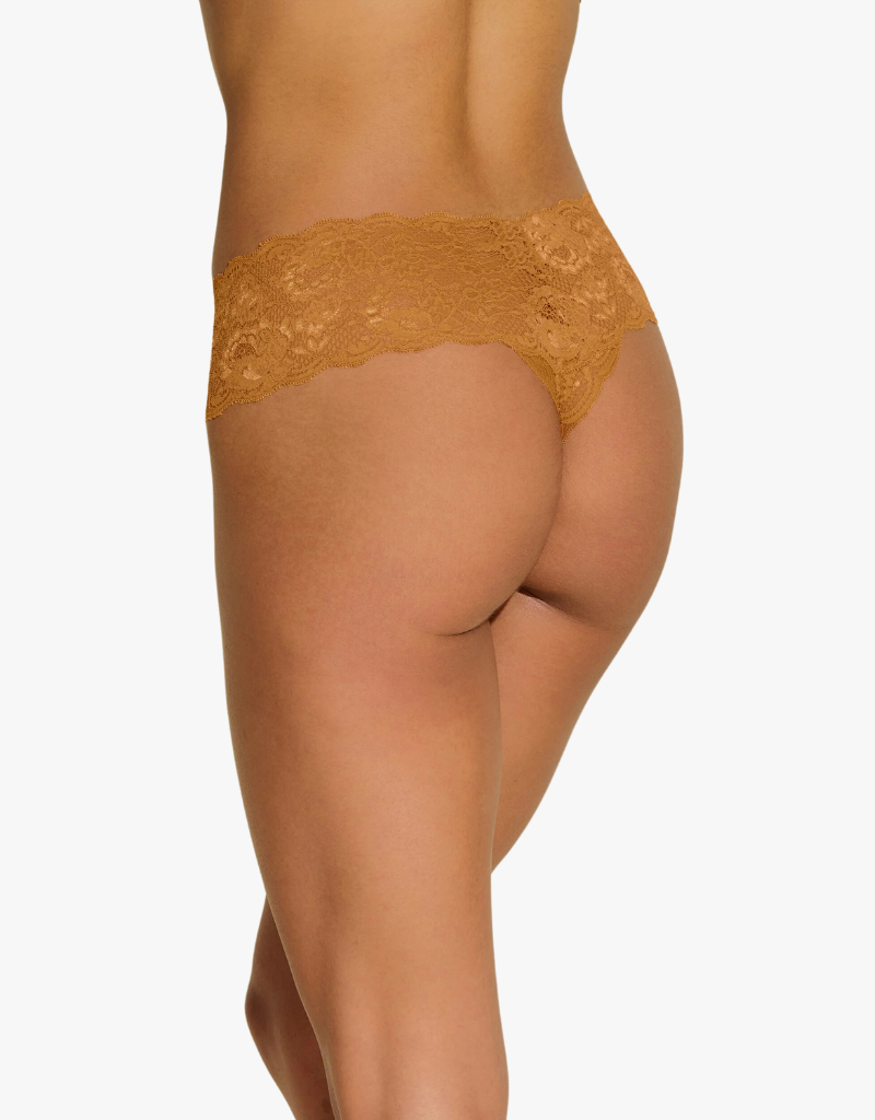 Cosabella Never Say Never Comfie Cutie Thong in Caramellino