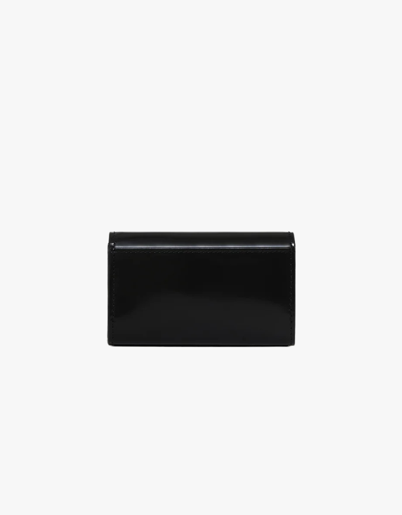 Anine Bing Elly Wallet in High-Shine Black