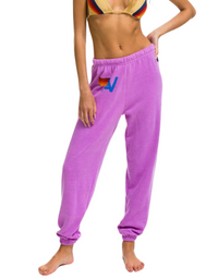 LOGO SWEATPANTS - NEON PINK - Aviator Nation