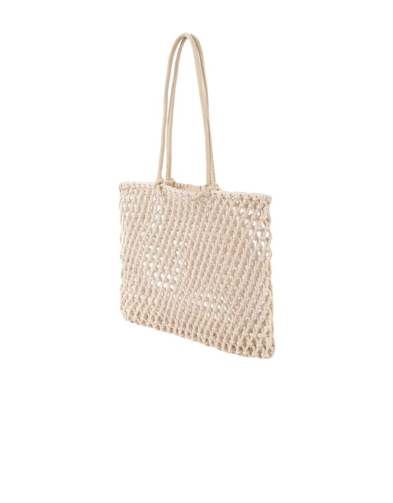 Clare V. Sandy Beach Bag in Natural