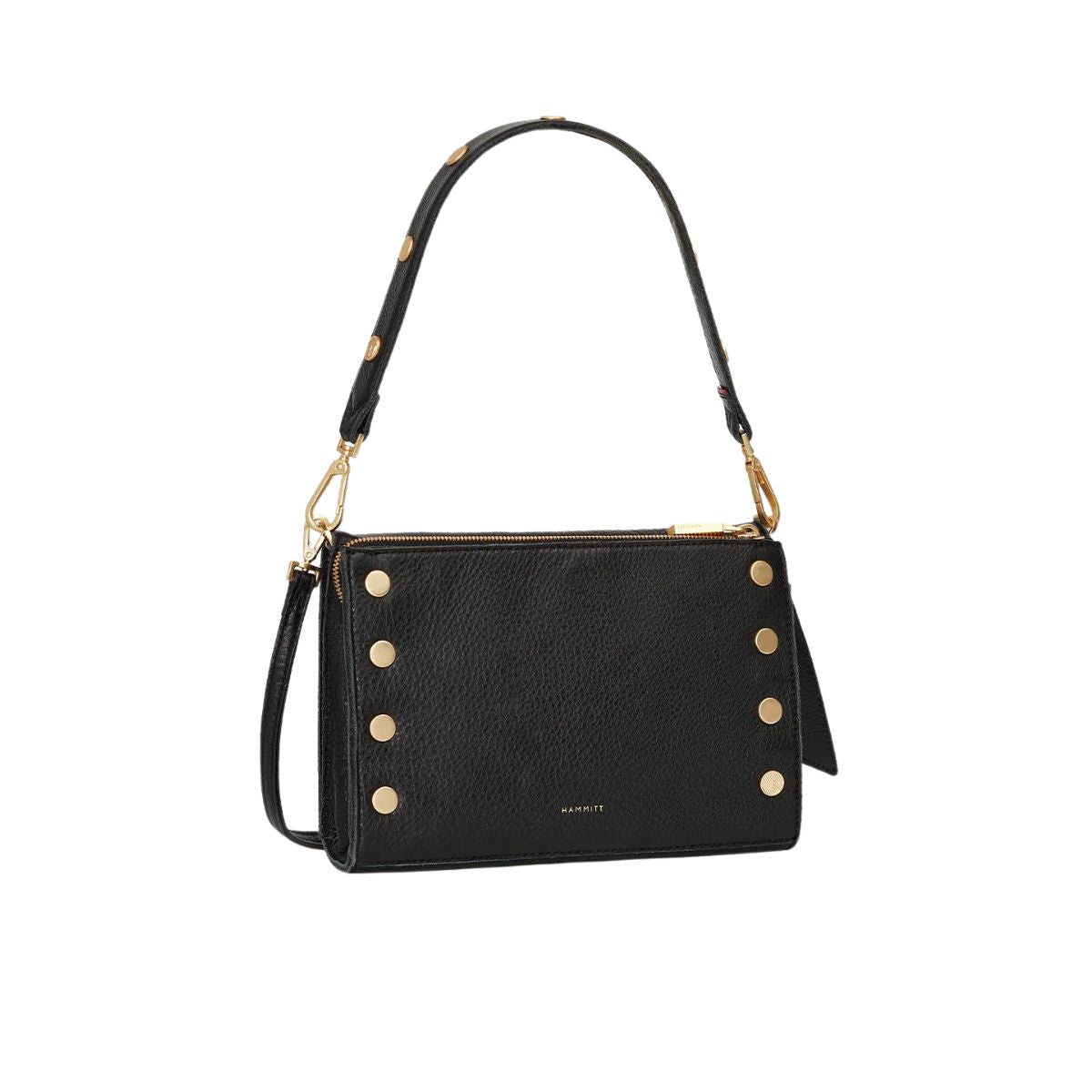 Hammitt Montana Clutch Small Revival in Black & Brushed Gold