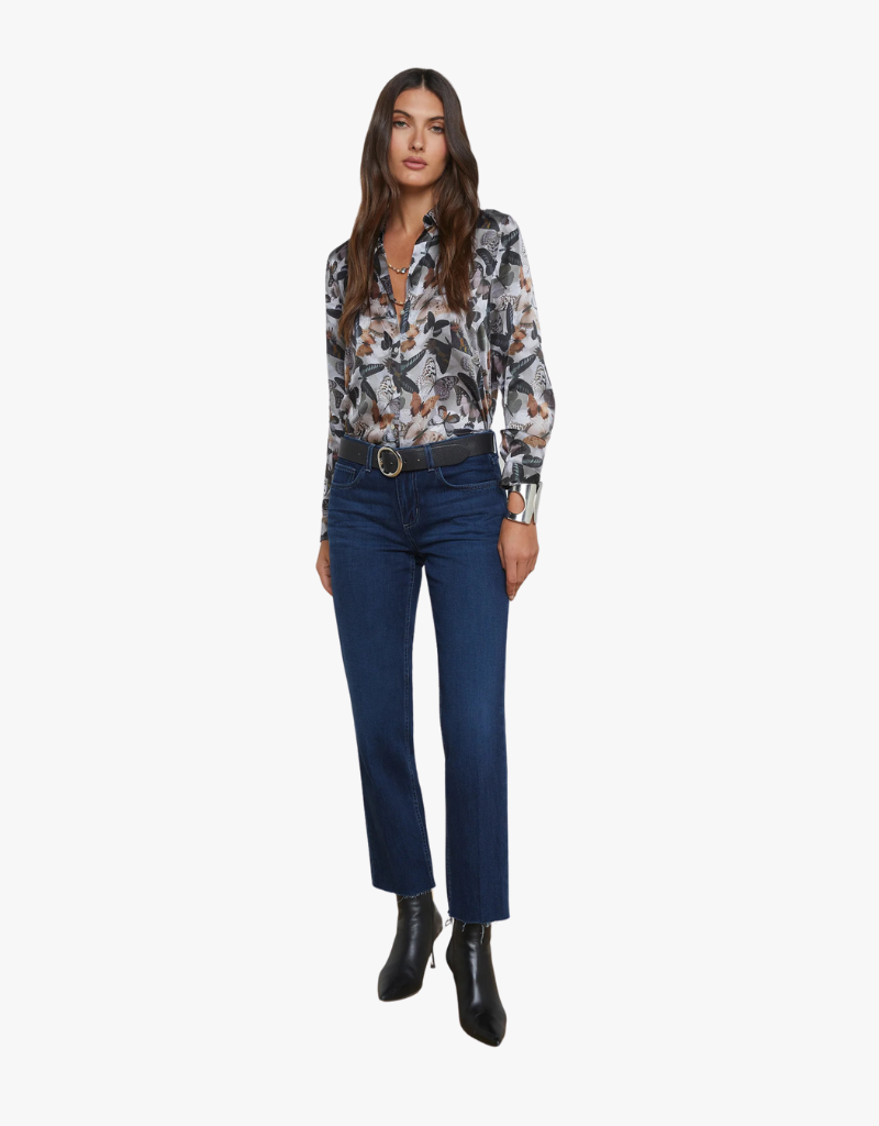 L'agence Milana Slouchy Stovepipe Jeans in Harlan