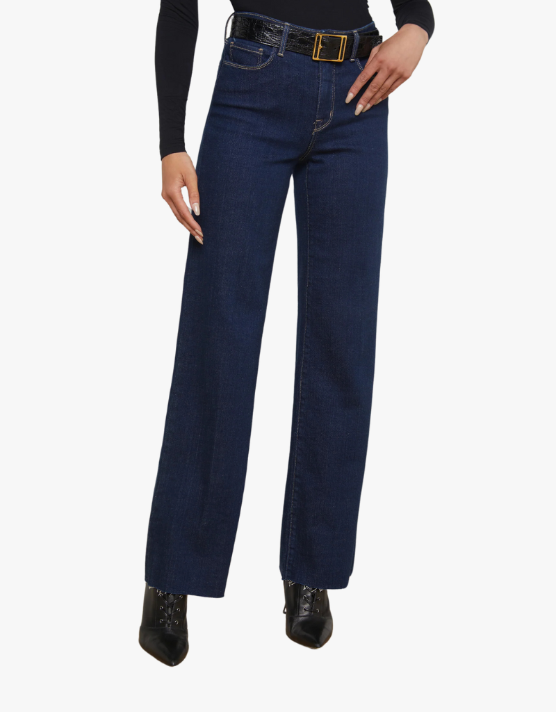 L'agence Scottie Wide Leg Jeans in Koval