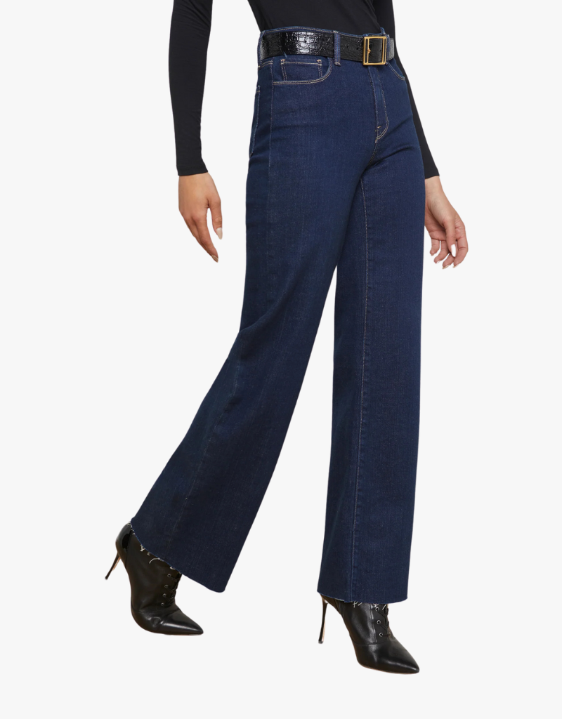 L'agence Scottie Wide Leg Jeans in Koval