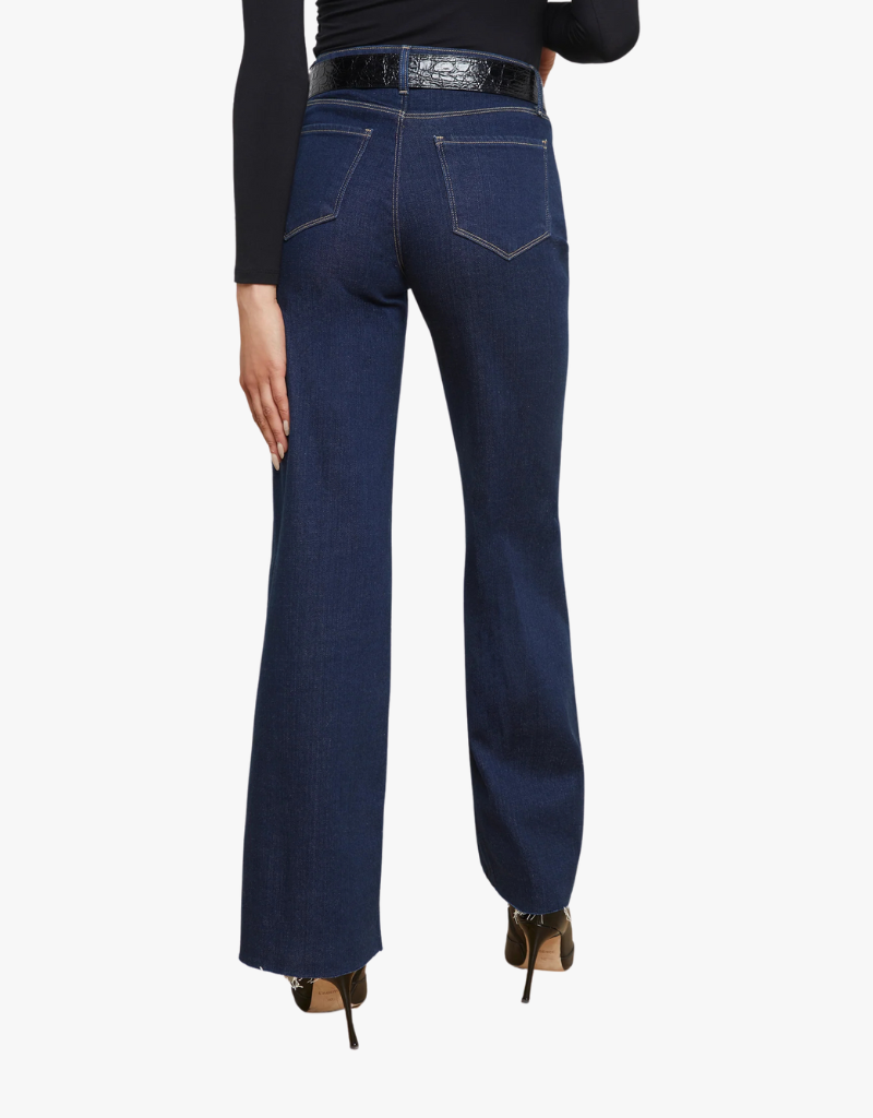 L'agence Scottie Wide Leg Jeans in Koval