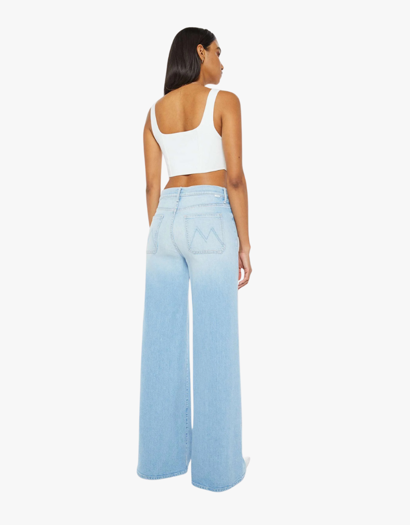 Mother Patch Pocket Undercover Sneak Jeans in Friendly Reminder