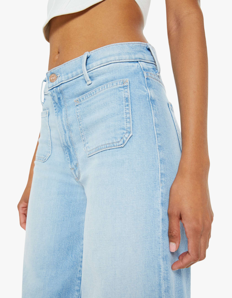 Mother Patch Pocket Undercover Sneak Jeans in Friendly Reminder