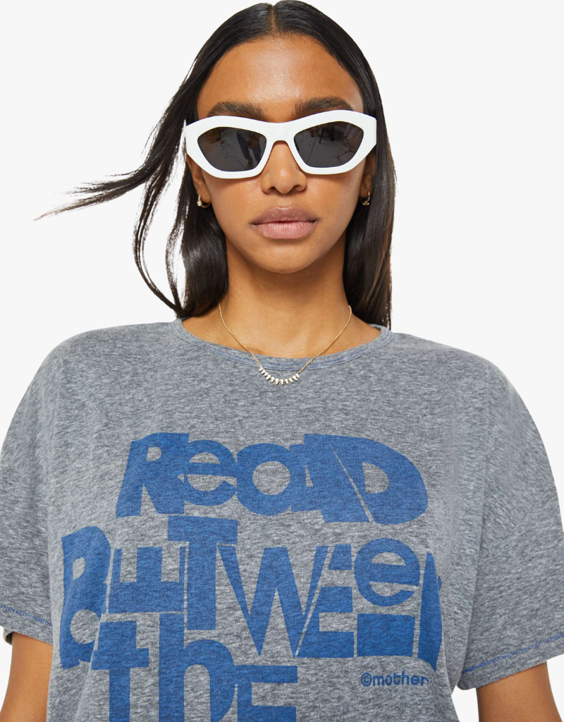 Mother The Big Deal T-Shirt  in Read Between the Lines