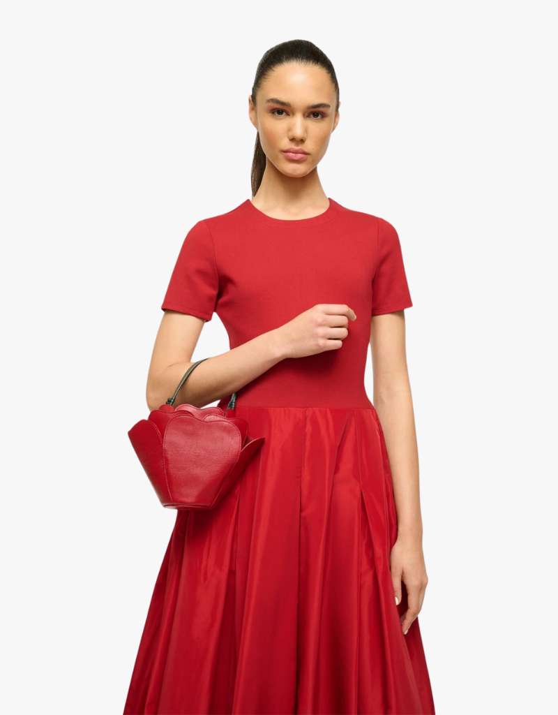 Staud Juliet Handbag in Rouge