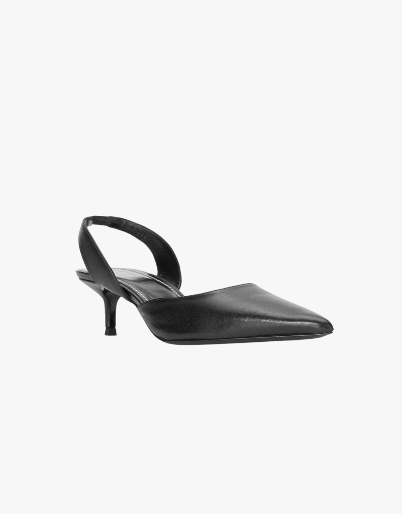 Staud Sebastian Slingback Heels in Black