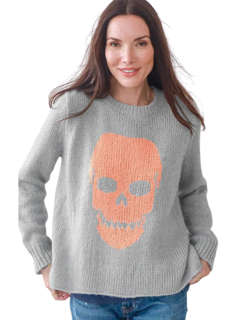 Aqua skull outlet sweater