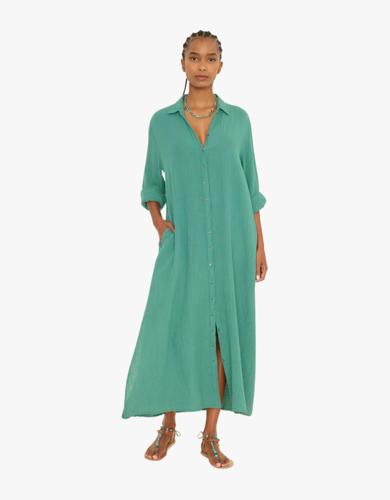 Xirena Boden Dress in Bottle Green