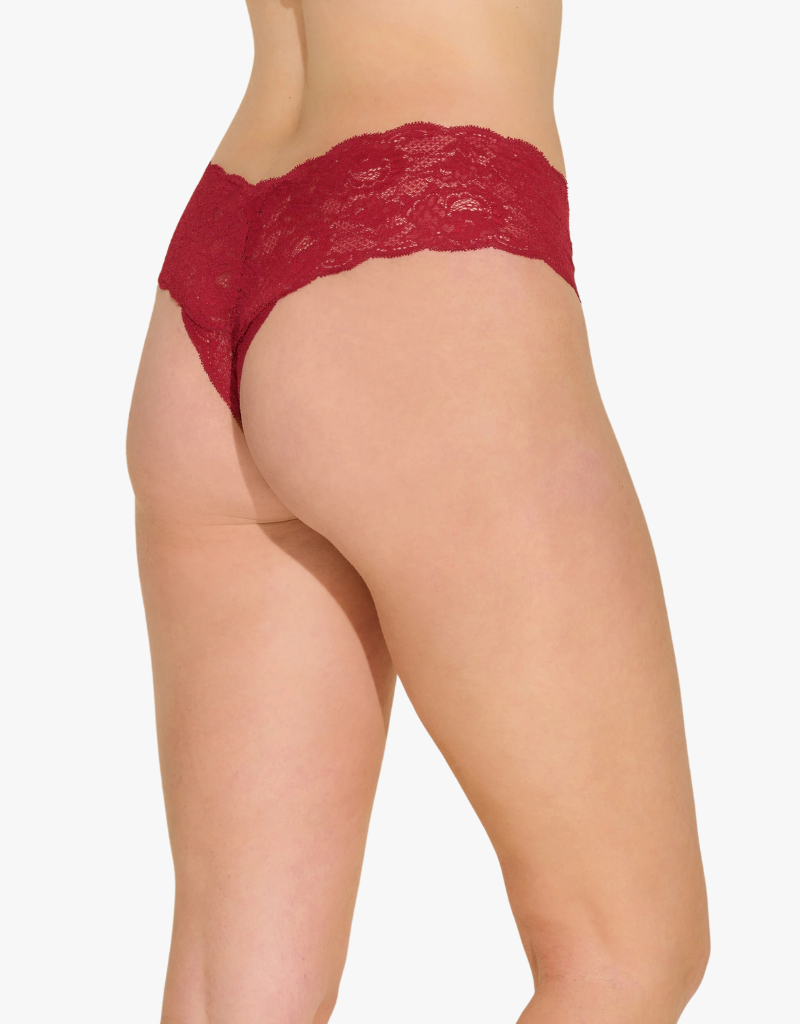 Cosabella Never Say Never Comfie Cutie Thong in Sindoor Red