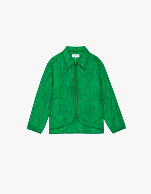 The Great The Daisy Quilted Jacket in Dill