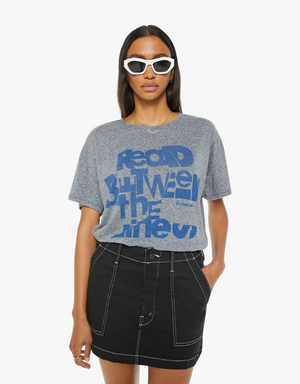 Mother The Big Deal T-Shirt  in Read Between the Lines