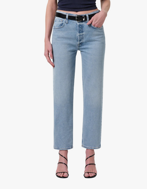 Citizens of Humanity Delfina High Rise Straight Jeans in Saloon