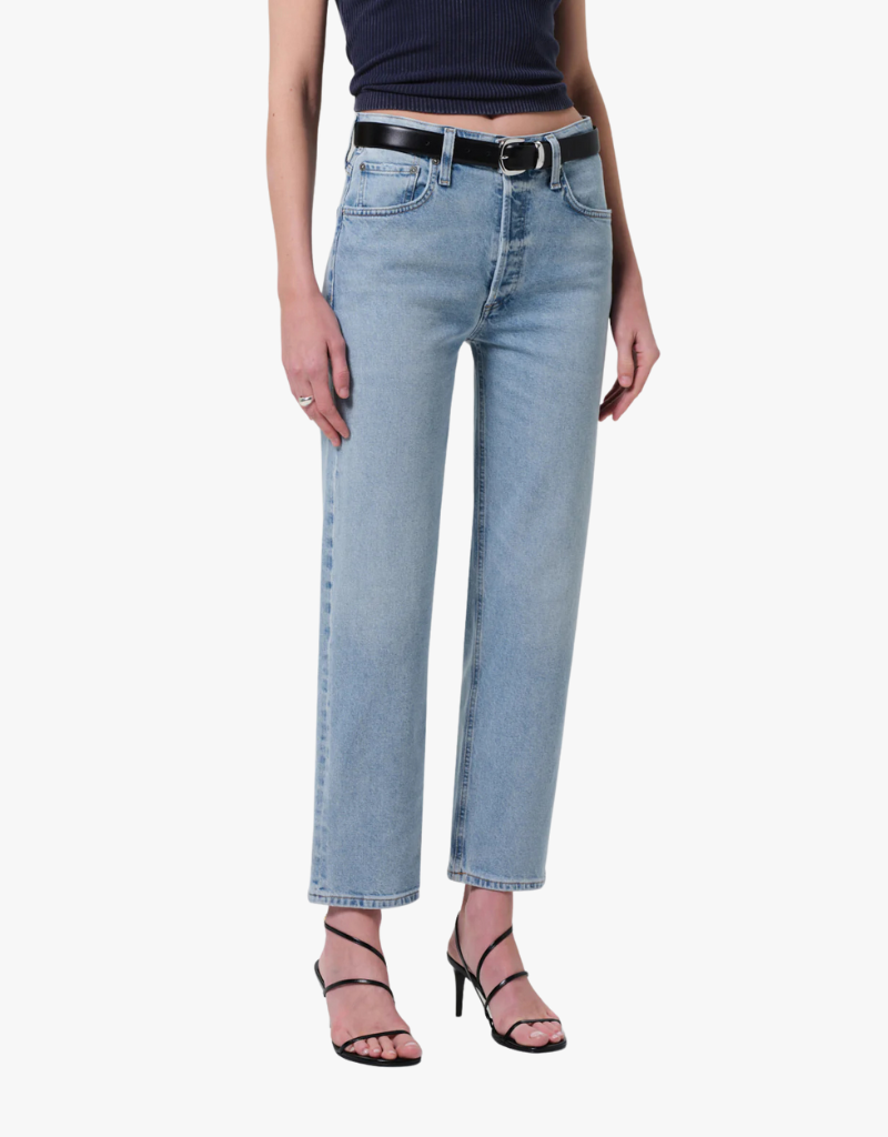 Citizens of Humanity Delfina High Rise Straight Jeans in Saloon