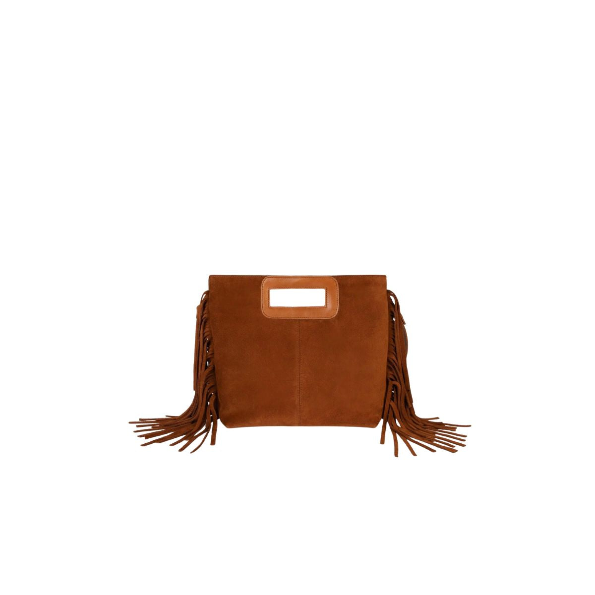 Suede Fringe Purse with Removable Strap