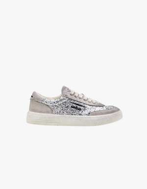 Ghoud Lido Brushed Low Sneakers in Silver