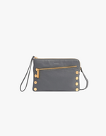 Hammitt Nash Small Crossbody Clutch in Sonnet Grey & Brushed Gold