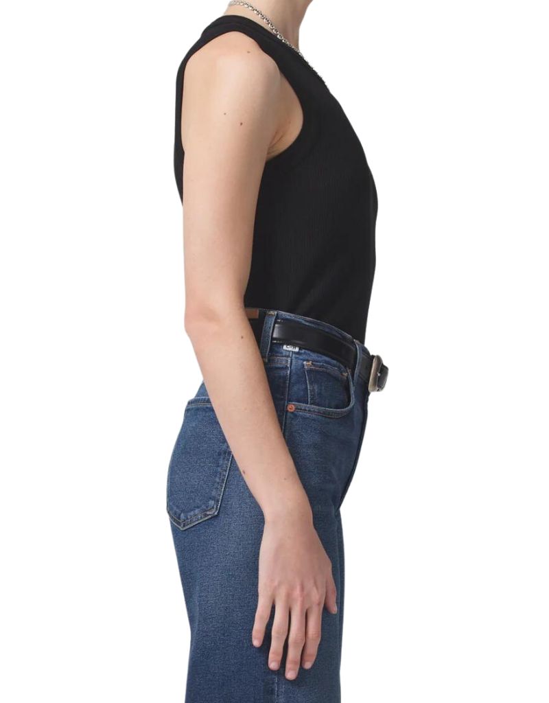 Citizens of Humanity Isabel Rib Tank Top in Black